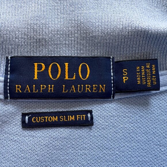 Light Blue Ralph Lauren Polo Custom Slim Fit Small SP - Picture 6 of 7
